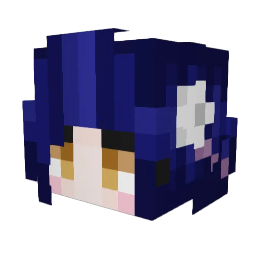 PixelatedStacey Minecraft avatar head, 3D render