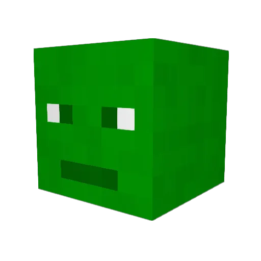 PixelatedTRTL Minecraft avatar head, 3D render
