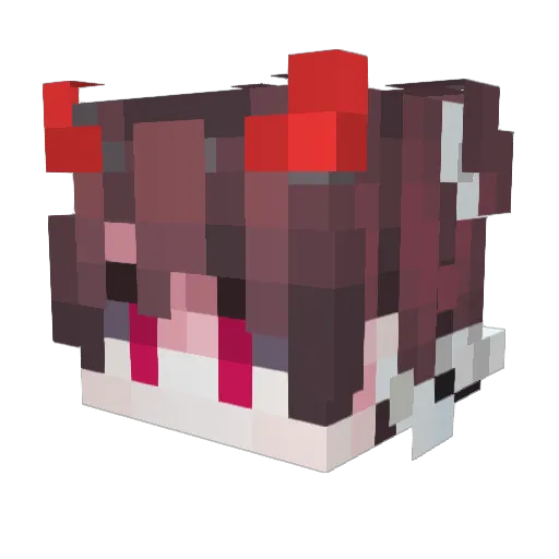 Pixelbaguette Minecraft avatar head, 3D render