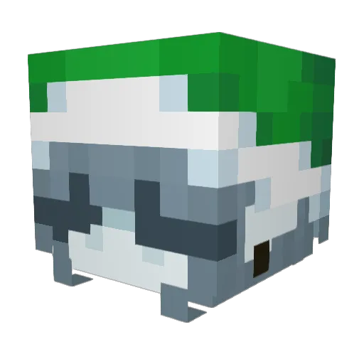 Pixellam Minecraft avatar head, 3D render