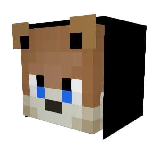 Pixelman80 Minecraft avatar head, 3D render