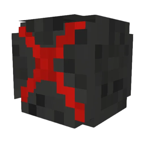 Pixelne Minecraft avatar head, 3D render