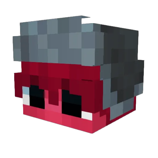 Pixelo64 Minecraft avatar head, 3D render