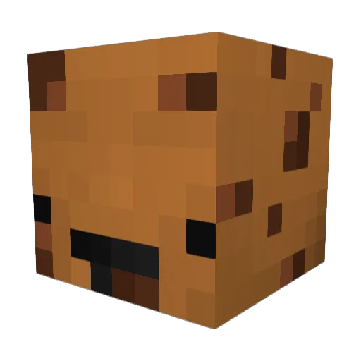 Pixelonix Minecraft avatar head, 3D render