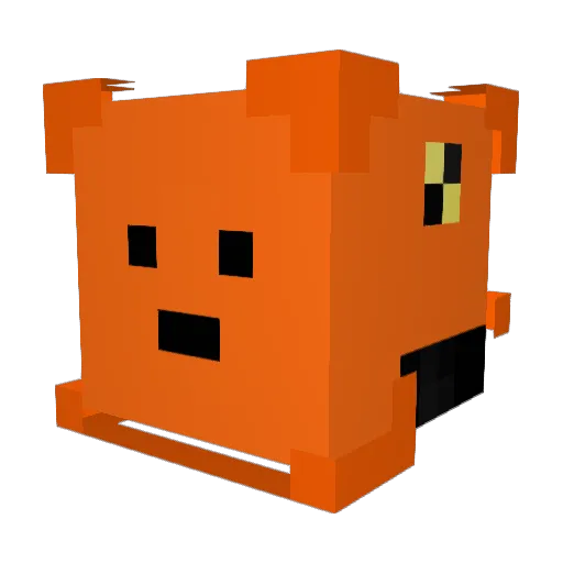 Pixelquote Minecraft avatar head, 3D render