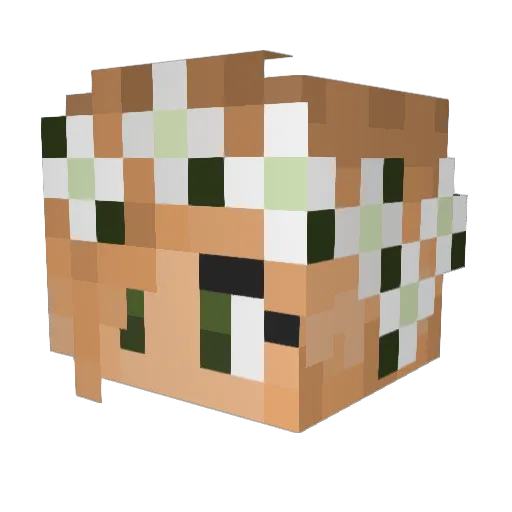 Pixels2013 Minecraft avatar head, 3D render