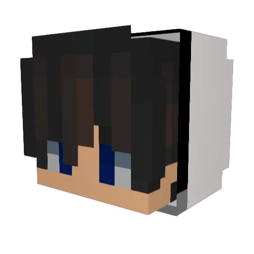 Pixelssweat Minecraft avatar head, 3D render