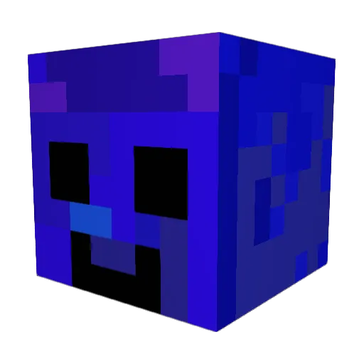 Pixelz2 Minecraft avatar head, 3D render