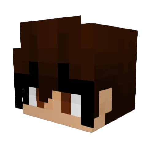 Pixer28 Minecraft avatar head, 3D render