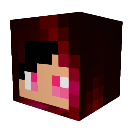 Pixfumy Minecraft avatar head, 3D render