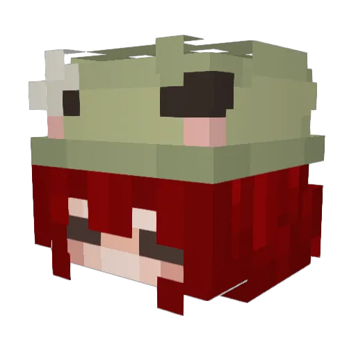 PixieDoo Minecraft avatar head, 3D render