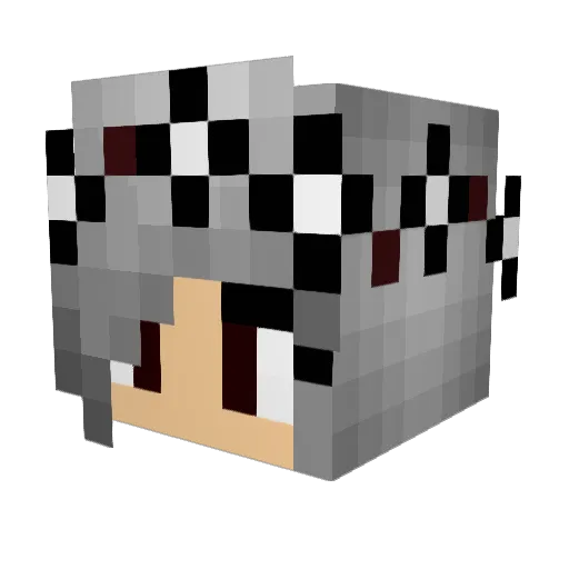 PixieKRocks Minecraft avatar head, 3D render