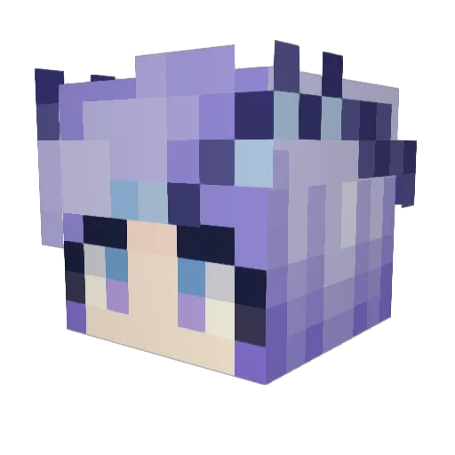 PixieKat1995 Minecraft avatar head, 3D render