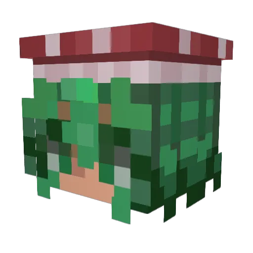 PixiePies Minecraft avatar head, 3D render