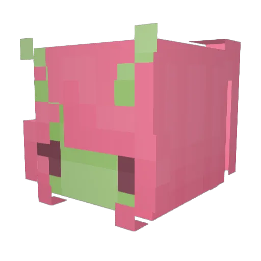 PixiePig030 Minecraft avatar head, 3D render