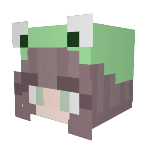 PixieSticks09 Minecraft avatar head, 3D render