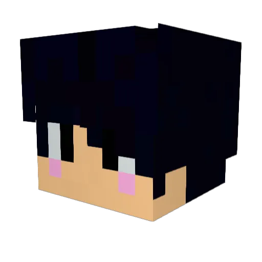 Pixie_ewe Minecraft avatar head, 3D render