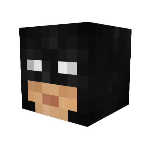 PixilmonMaster Minecraft avatar head, 3D render