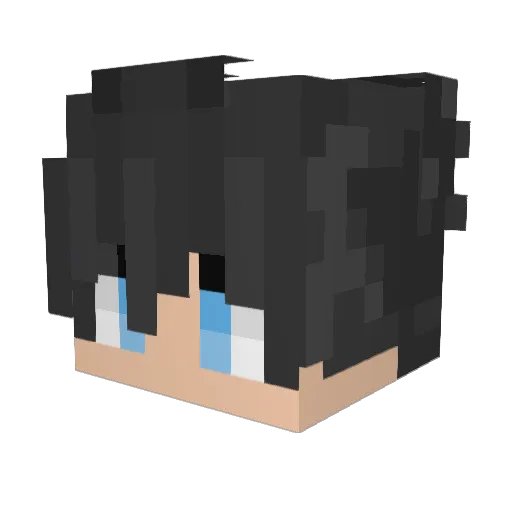 Pixisty Minecraft avatar head, 3D render