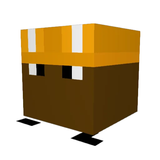 Pixlblackalt Minecraft avatar head, 3D render