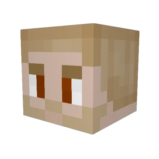 Pixlenny Minecraft avatar head, 3D render