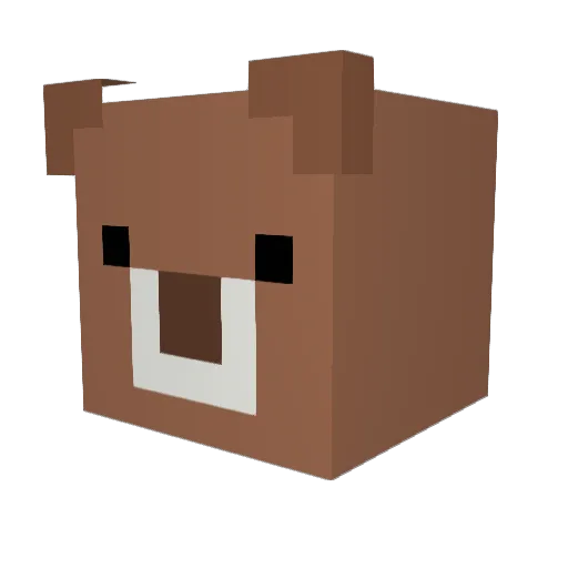 Pixou85 Minecraft avatar head, 3D render