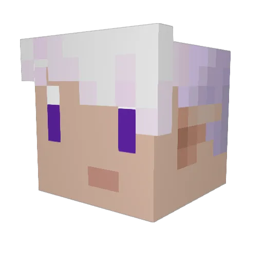 Pixsnip Minecraft avatar head, 3D render