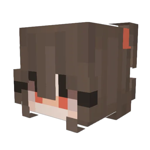 Pixster89 Minecraft avatar head, 3D render