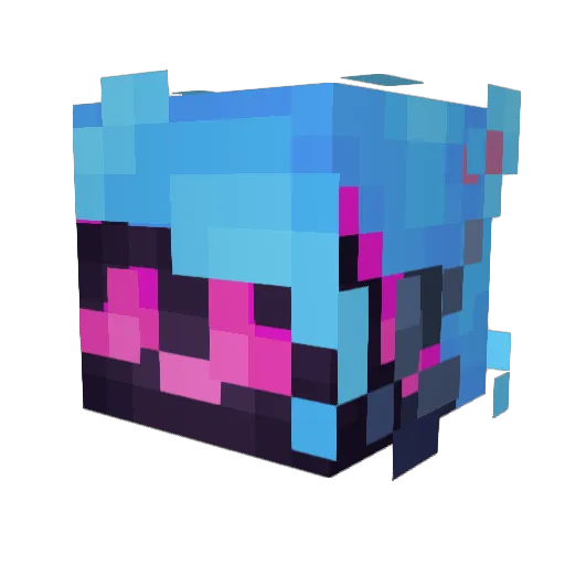 Pixul1017 Minecraft avatar head, 3D render