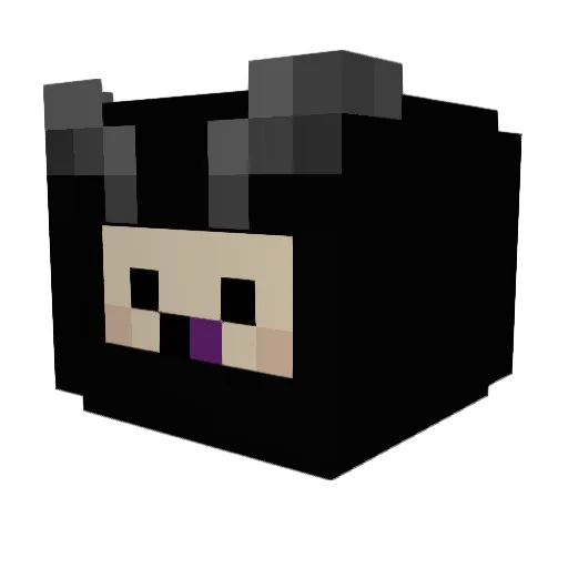 Pixxe Minecraft avatar head, 3D render