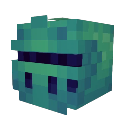 PixxelEnemy Minecraft avatar head, 3D render