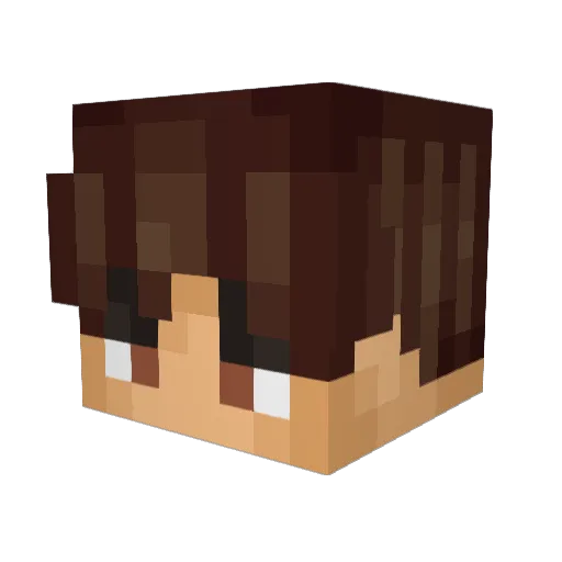 PixyXz Minecraft avatar head, 3D render