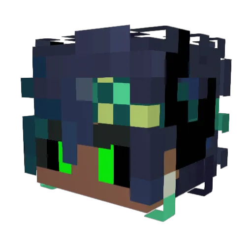 Pixycorn44 Minecraft avatar head, 3D render