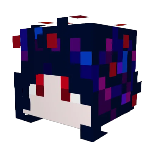 Piyokoi18 Minecraft avatar head, 3D render