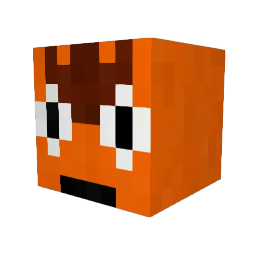 PizaLala Minecraft avatar head, 3D render