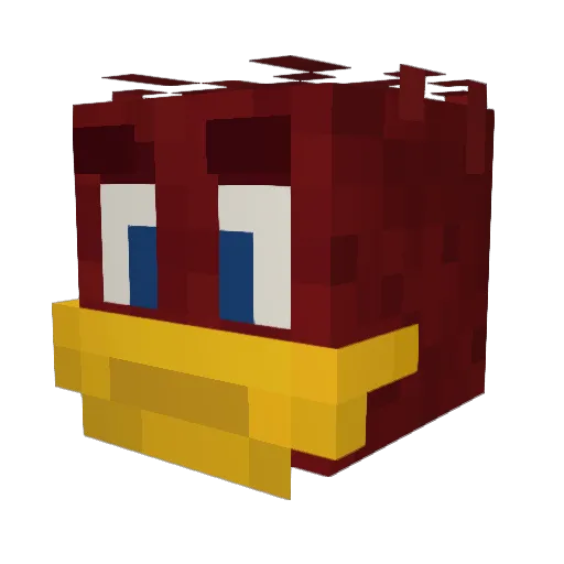 Pizalu305 Minecraft avatar head, 3D render