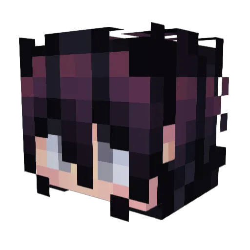 Pizookie_ Minecraft avatar head, 3D render