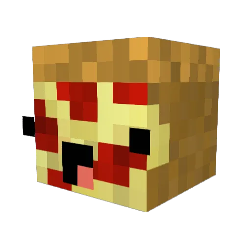 Pizza346 Minecraft avatar head, 3D render