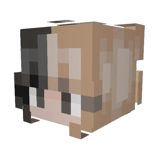 PizzaBerry Minecraft avatar head, 3D render