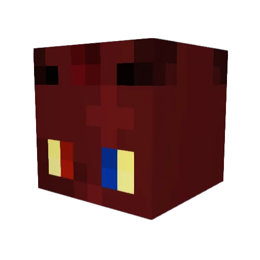 PizzaBuddy7 Minecraft avatar head, 3D render
