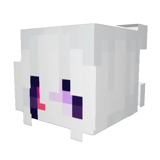 PizzaCalda Minecraft avatar head, 3D render