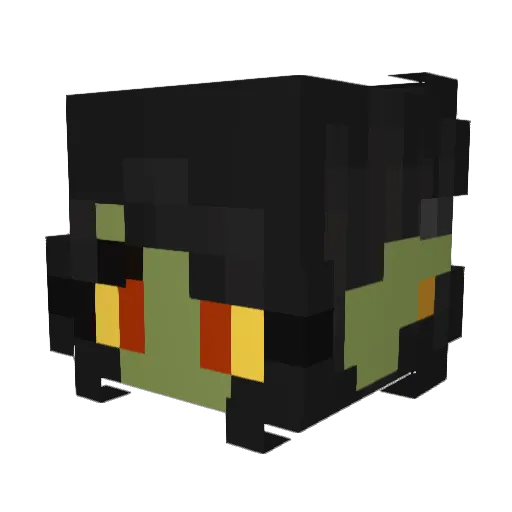 PizzaGFuel Minecraft avatar head, 3D render