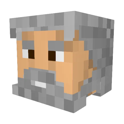 PizzaKnight21 Minecraft avatar head, 3D render