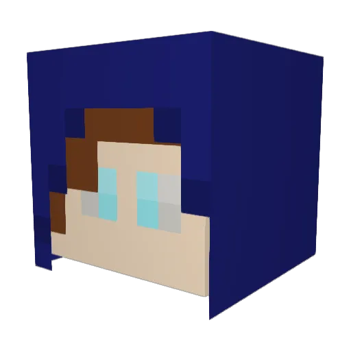 PizzaLoverOrion Minecraft avatar head, 3D render