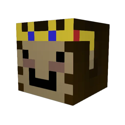 PizzaMann5 Minecraft avatar head, 3D render