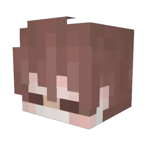 PizzaMedia Minecraft avatar head, 3D render