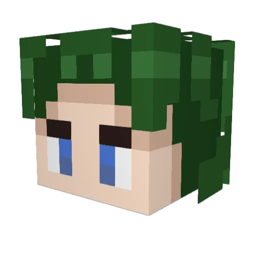 PizzaNinja52 Minecraft avatar head, 3D render