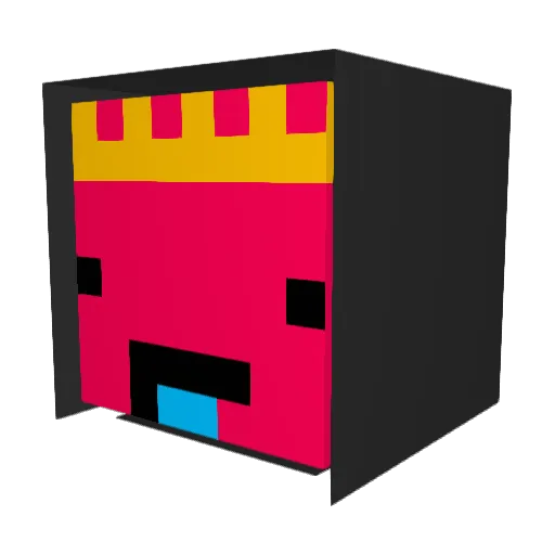 PizzaRizz Minecraft avatar head, 3D render