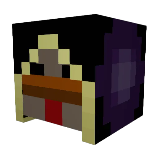 PizzaTitan1 Minecraft avatar head, 3D render