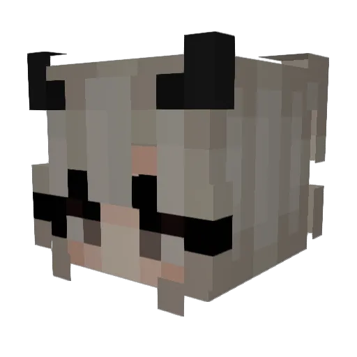 PizzaYaoi Minecraft avatar head, 3D render